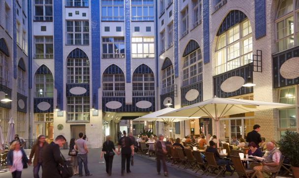 Cultural and Shopping area Hackescher Markt in Berlin