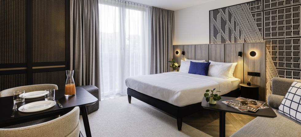 hotel room at Citadines Berlin