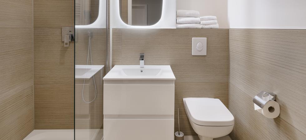 Bathroom in the Apartments am Brandenburger Tor in Berlin