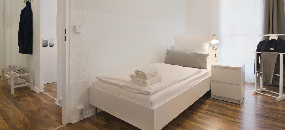 Bed room in the Apartments am Brandenburger Tor in Berlin