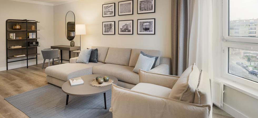 Living room in the Apartments am Brandenburger Tor in Berlin