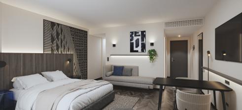 hotel room at Citadines Berlin