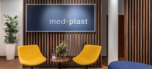Lobby of med-plast clinic Berlin